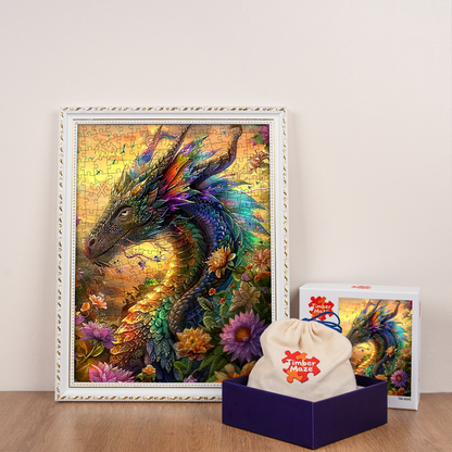 Dragon at Dusk - Wooden Jigsaw Puzzle