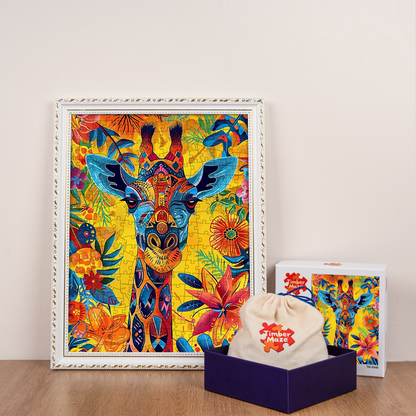 Giraffe Mosaic - Wooden Jigsaw Puzzle