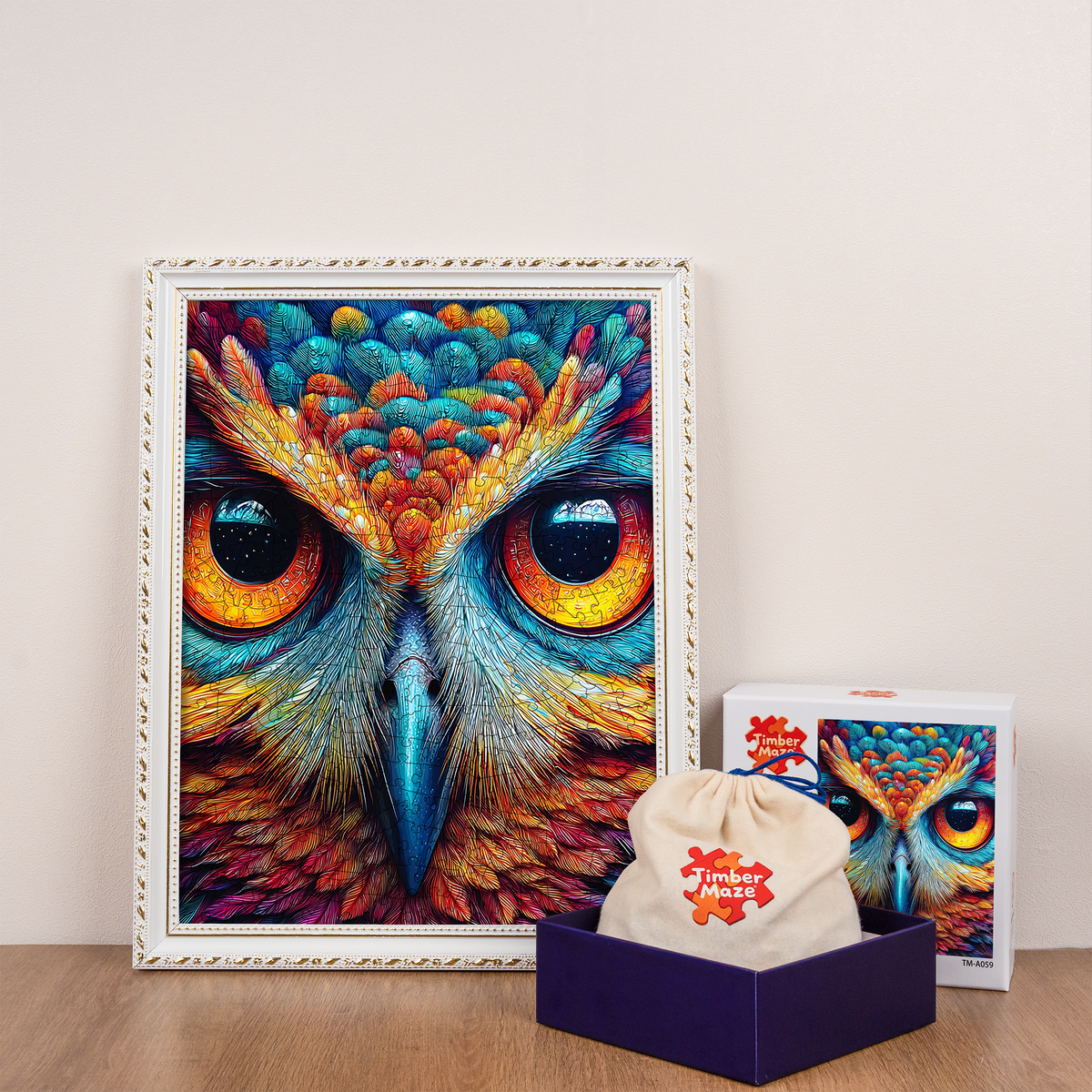 Cosmic Owl - Wooden Jigsaw Puzzle