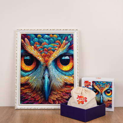 Cosmic Owl - Wooden Jigsaw Puzzle