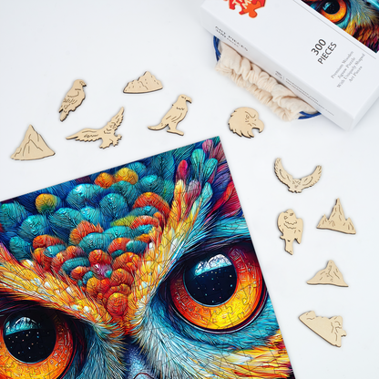 Cosmic Owl - Wooden Jigsaw Puzzle
