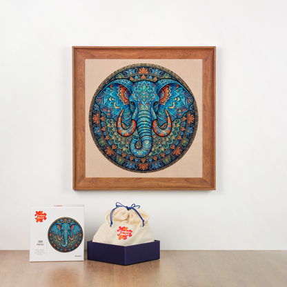 Sacred Elephant - Wooden Jigsaw Puzzle
