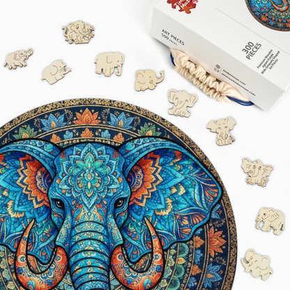 Sacred Elephant - Wooden Jigsaw Puzzle