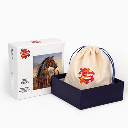 Adorned Steed - Wooden Jigsaw Puzzle