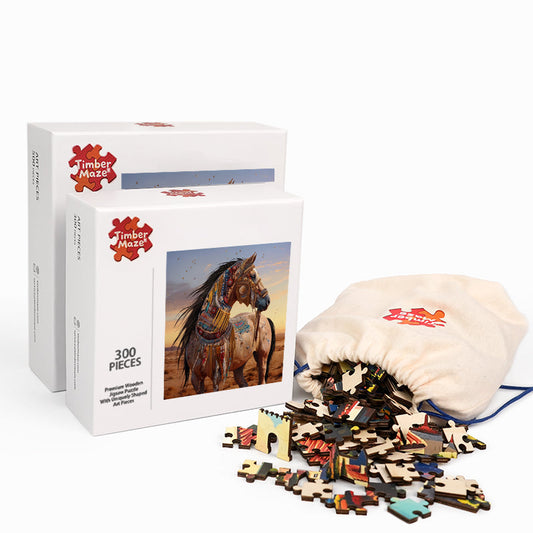 Adorned Steed - Wooden Jigsaw Puzzle