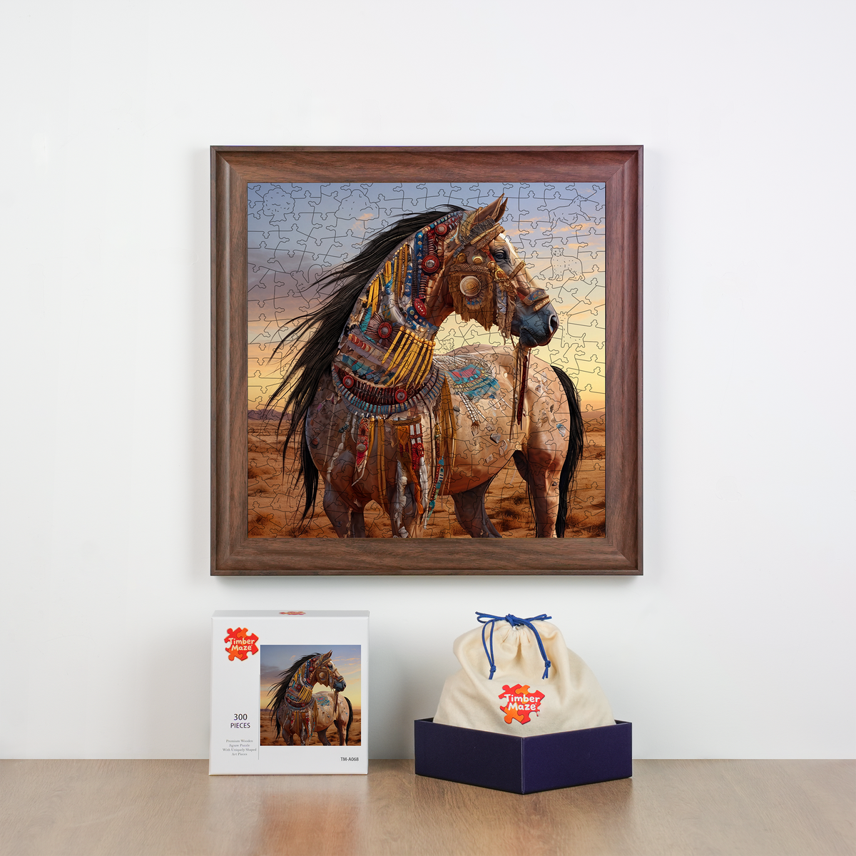 Adorned Steed - Wooden Jigsaw Puzzle
