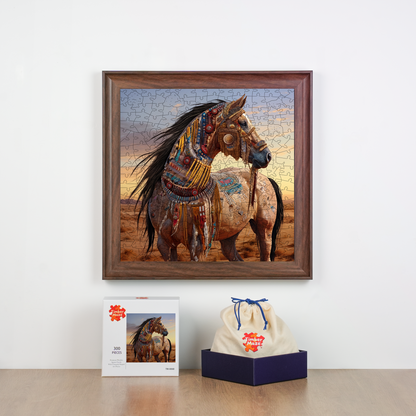 Adorned Steed - Wooden Jigsaw Puzzle