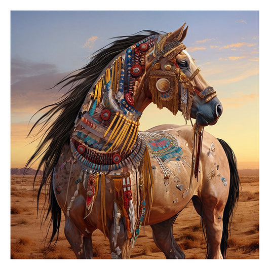 Adorned Steed - Wooden Jigsaw Puzzle