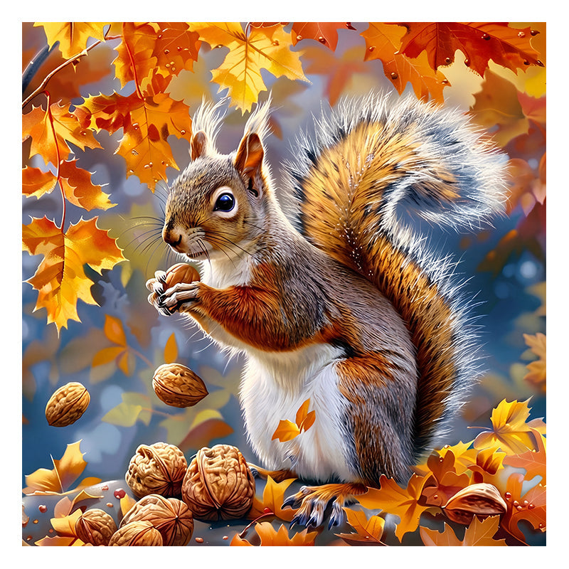 Autumn Squirrel - Wooden Jigsaw Puzzle