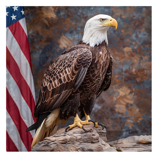 Bald Eagle Pride - Wooden Jigsaw Puzzle
