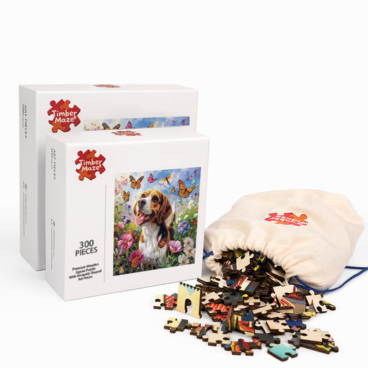 Butterfly Pup - Wooden Jigsaw Puzzle