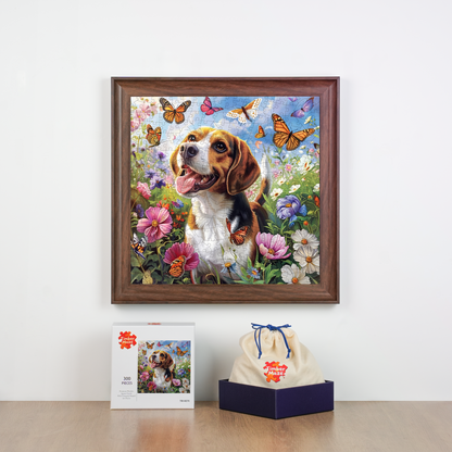Butterfly Pup - Wooden Jigsaw Puzzle