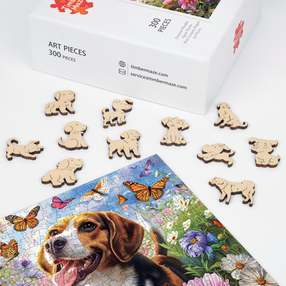 Butterfly Pup - Wooden Jigsaw Puzzle