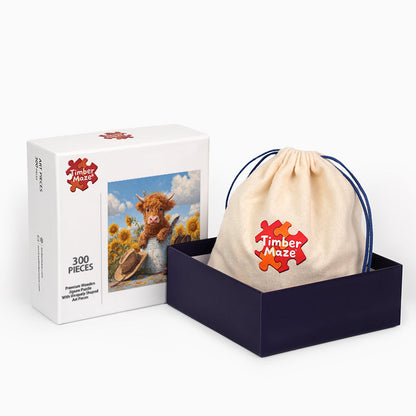 Cow in Bucket - Wooden Jigsaw Puzzle