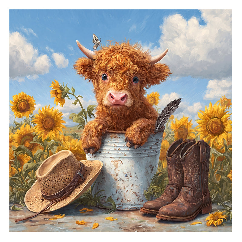 Cow in Bucket - Wooden Jigsaw Puzzle