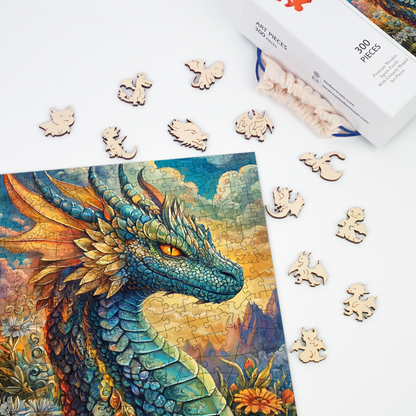Dragon Fantasy - Wooden Jigsaw Puzzle