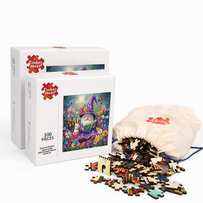 Gnome  Garden - Wooden Jigsaw Puzzle