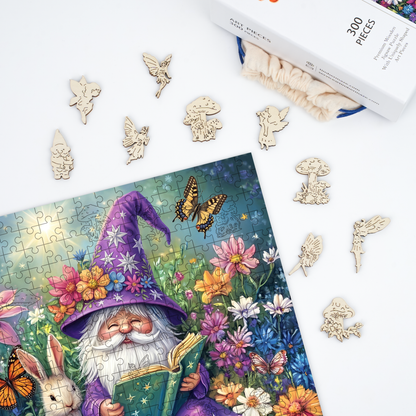 Gnome  Garden - Wooden Jigsaw Puzzle