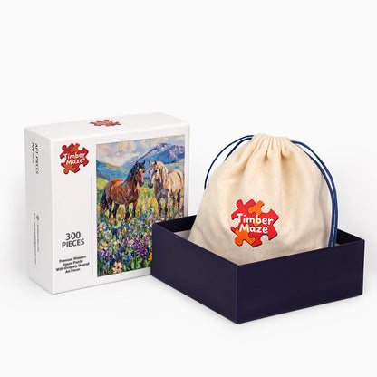 Wildflower Companions - Wooden Jigsaw Puzzle