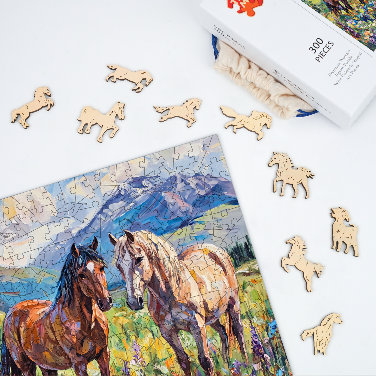 Wildflower Companions - Wooden Jigsaw Puzzle