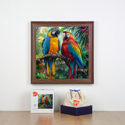 Rainbow Macaws - Wooden Jigsaw Puzzle