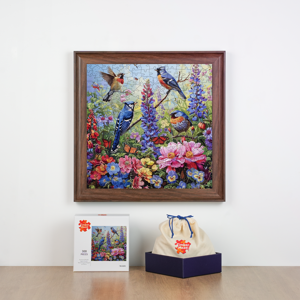 Songbird Garden - Wooden Jigsaw Puzzle