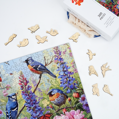Songbird Garden - Wooden Jigsaw Puzzle
