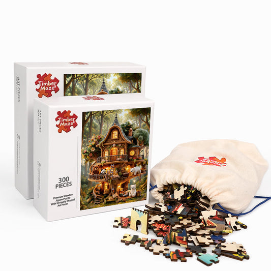 Toy Treehouse - Wooden Jigsaw Puzzle