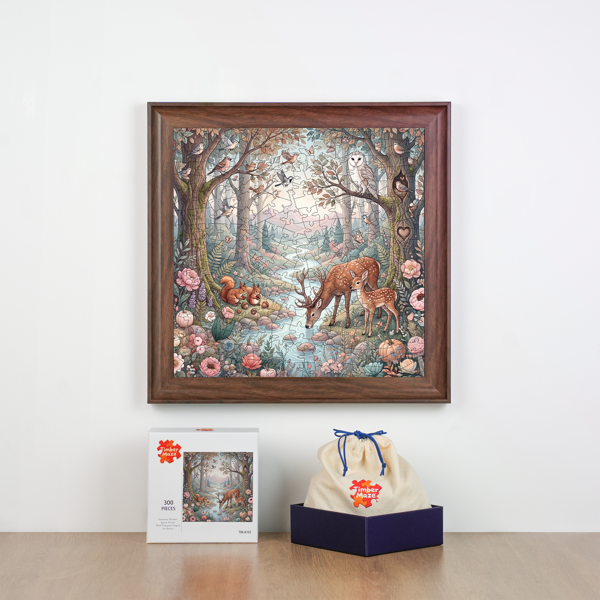 Woodland Harmony - Wooden Jigsaw Puzzle