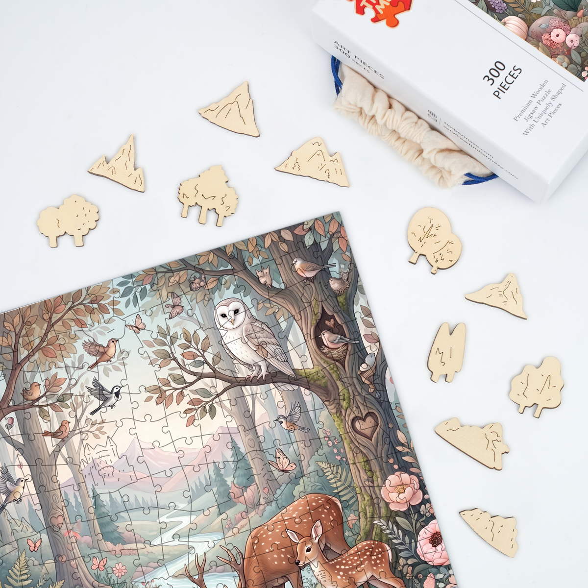 Woodland Harmony - Wooden Jigsaw Puzzle