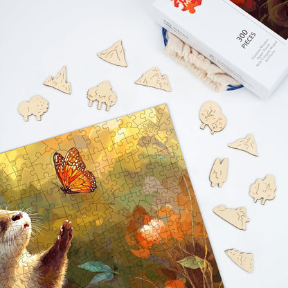 Curious Otter - Wooden Jigsaw Puzzle