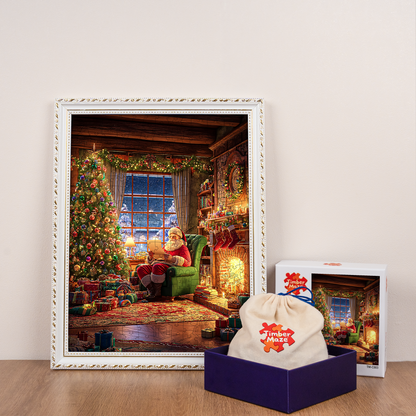 Santa's Study - Wooden Jigsaw Puzzle