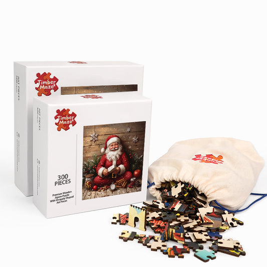 Santa's List - Wooden Jigsaw Puzzle