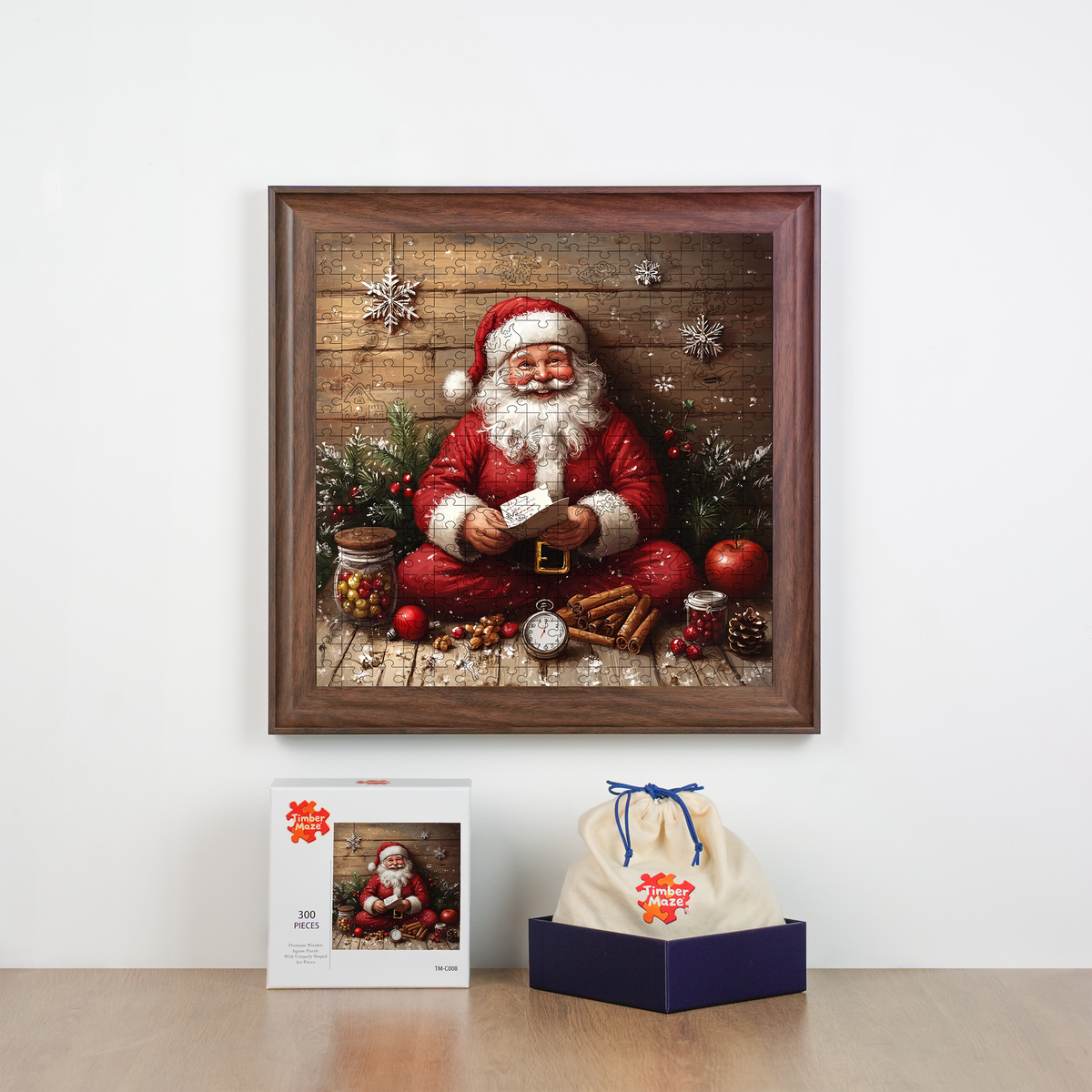 Santa's List - Wooden Jigsaw Puzzle