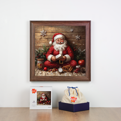 Santa's List - Wooden Jigsaw Puzzle