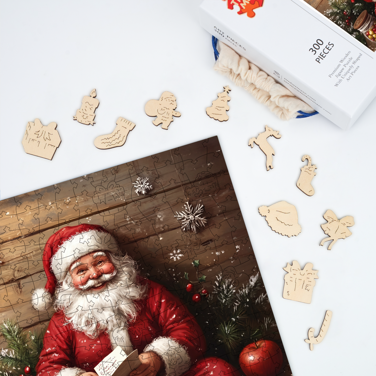 Santa's List - Wooden Jigsaw Puzzle