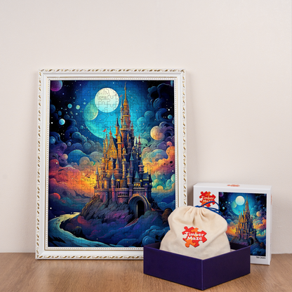 Lunar Fantasy Palace - Wooden Jigsaw Puzzle