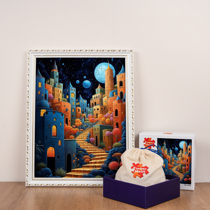 Lunar Village - Wooden Jigsaw Puzzle
