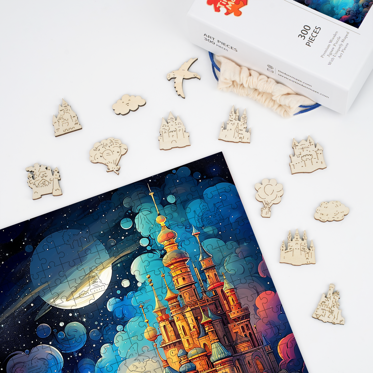 Starry Castle - Wooden Jigsaw Puzzle