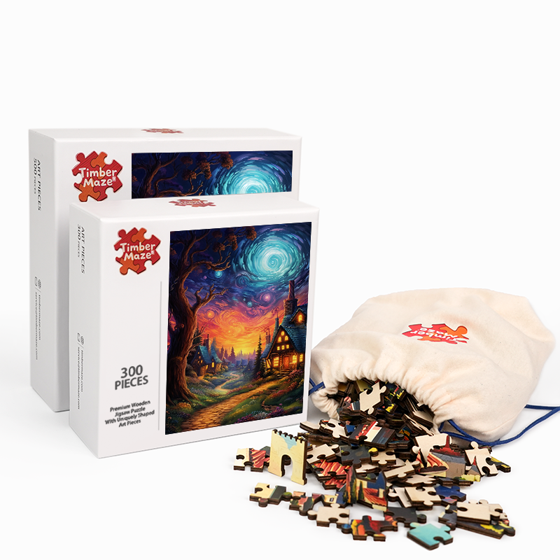 Twilight Enchantment - Wooden Jigsaw Puzzle