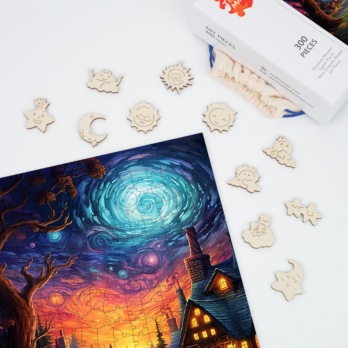 Twilight Enchantment - Wooden Jigsaw Puzzle