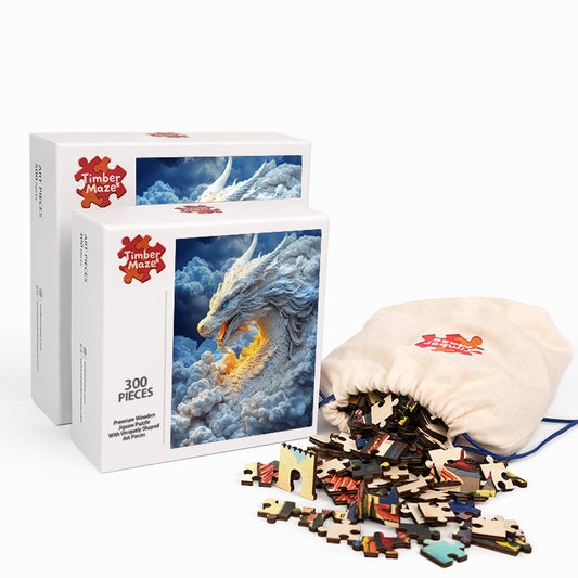 Cloud Serpent - Wooden Jigsaw Puzzle