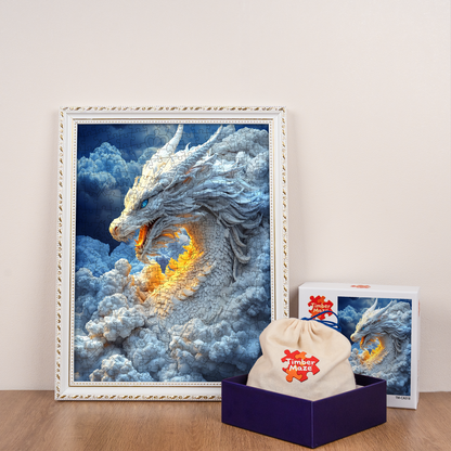 Cloud Serpent - Wooden Jigsaw Puzzle