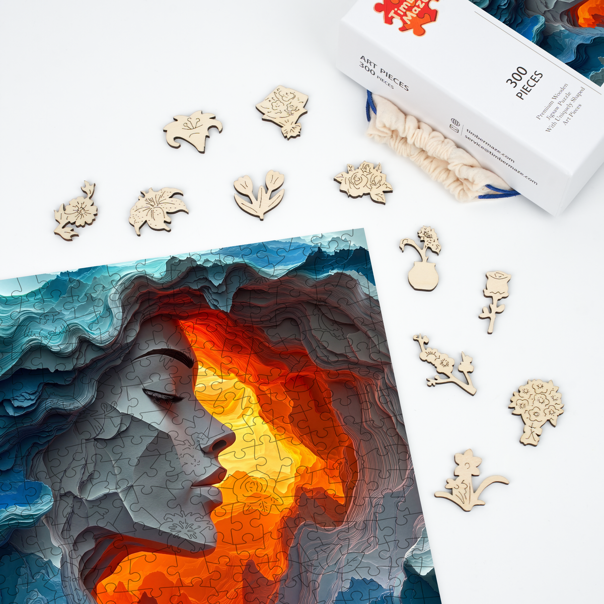 Duality Portrait - Wooden Jigsaw Puzzle