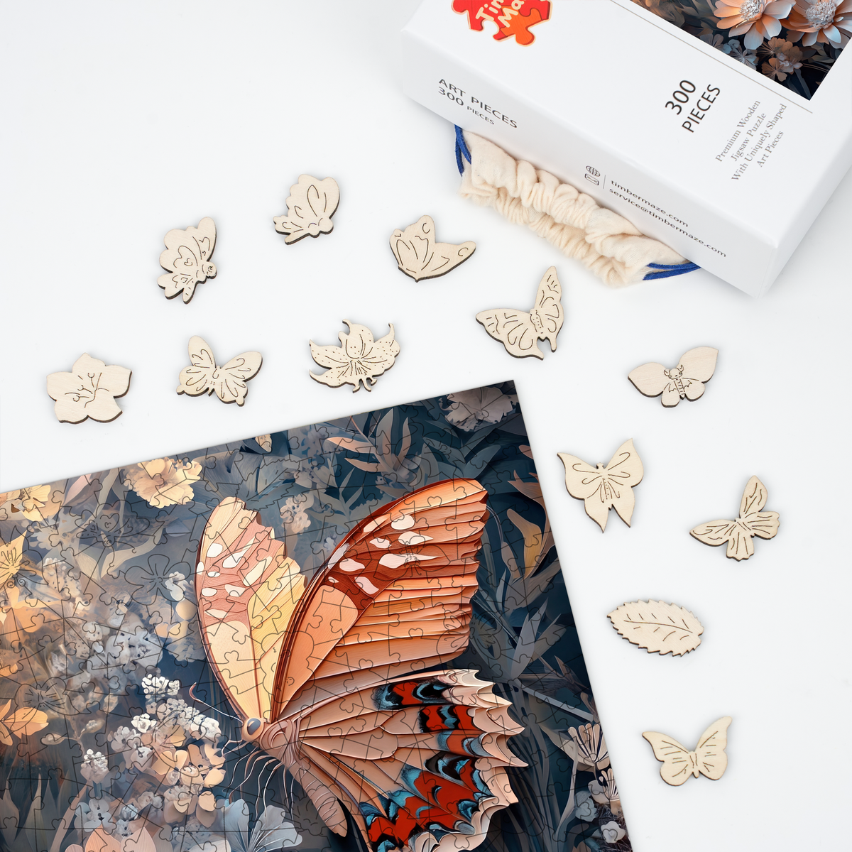Honey Butterfly - Wooden Jigsaw Puzzle