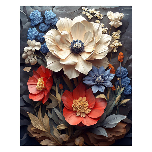 Stone Blossoms - Wooden Jigsaw Puzzle