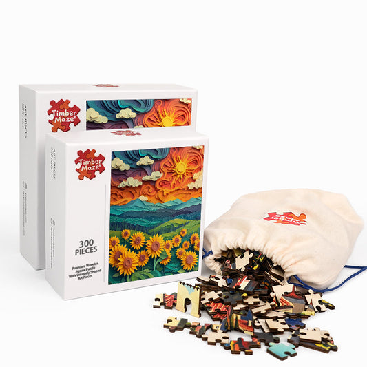 Sunflower Dreams - Wooden Jigsaw Puzzle