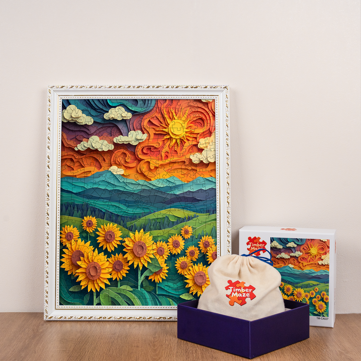 Sunflower Dreams - Wooden Jigsaw Puzzle