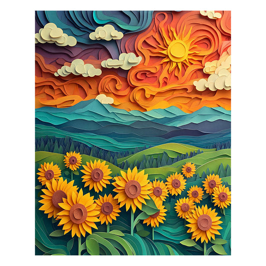 Sunflower Dreams - Wooden Jigsaw Puzzle