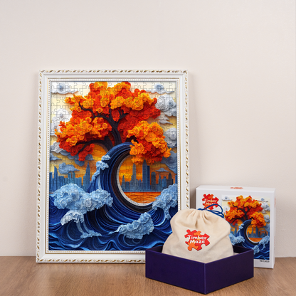 Wave Tree - Wooden Jigsaw Puzzle